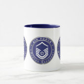 Air Force Master Sergeant  MSgt マグカップ (中央)