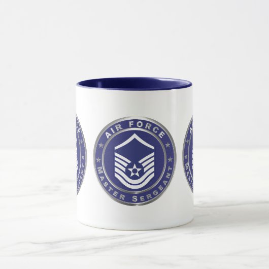 Air Force Master Sergeant  MSgt マグカップ (中央)