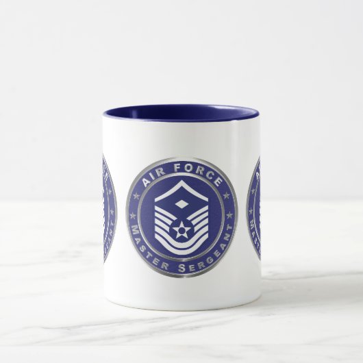 Air Force Master Sergeant  MSgt マグカップ (中央)