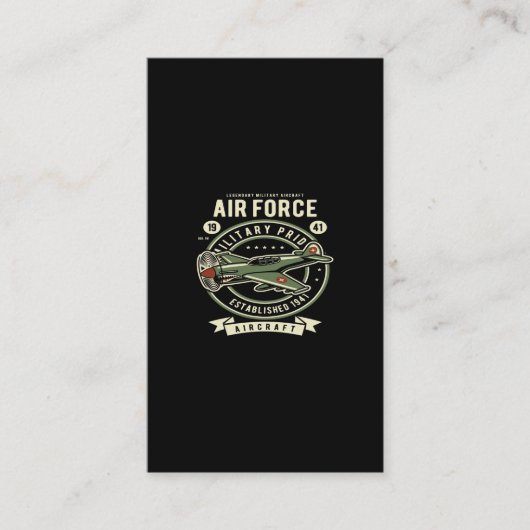 air force military pride aircraft 名刺 (正面)