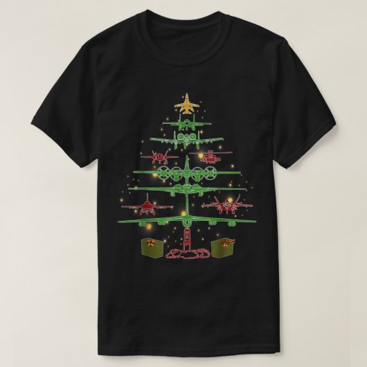 Air Force Mom Air Force Academy Christmas Tree US  Tシャツ (デザイン正面)