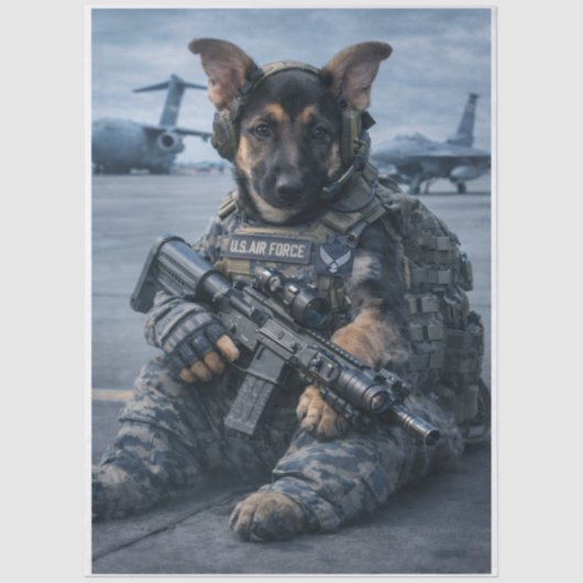 Air Force Pupper  薄葉紙 (正面)