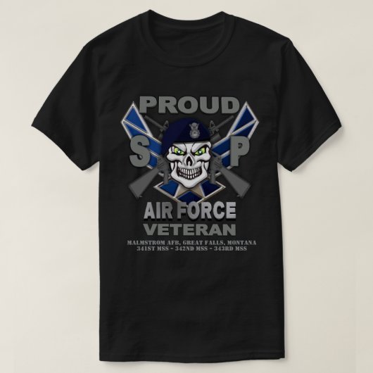 Air Force Security Forces Veteran T-Shirt Tシャツ (デザイン正面)