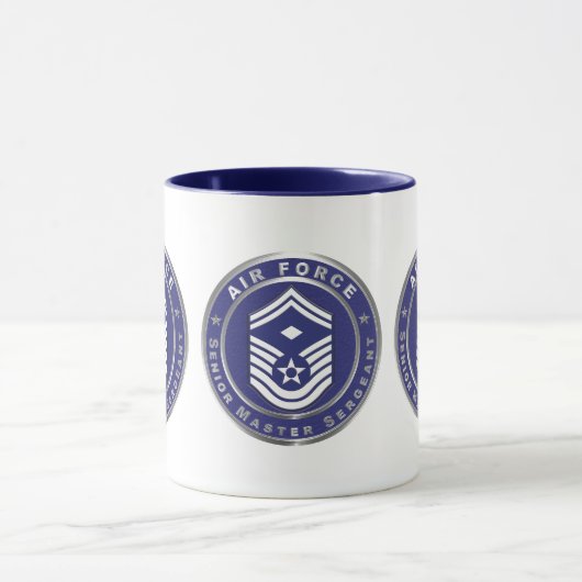 Air Force Senior Master Sergeant SMSgt マグカップ (中央)