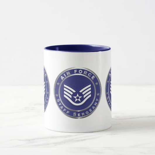 Air Force Staff Sergeant SSgt マグカップ (中央)