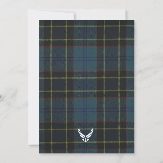 Air Force Tartan Invitation 招待状 (裏面)