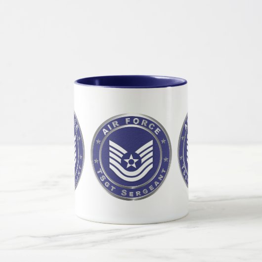 Air Force Tech Sergeant TSgt  マグカップ (中央)