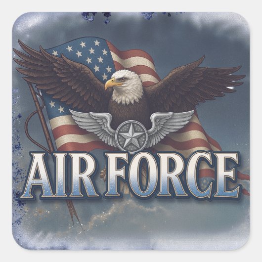 Air Force (USAF) スクエアシール (正面)