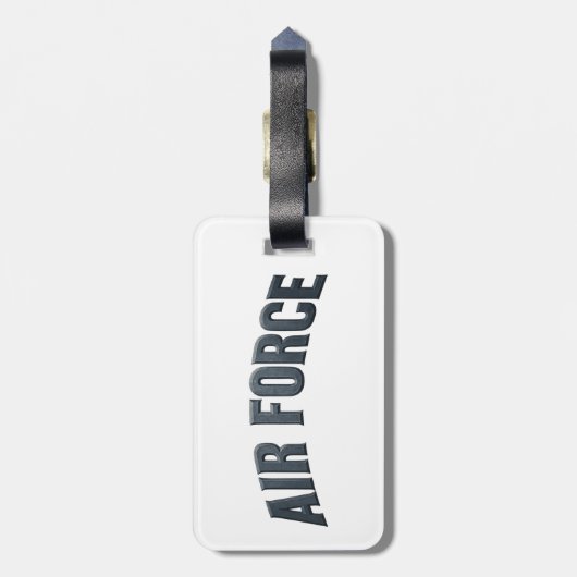Air Force (USAF) ラゲッジタグ (裏面縦)