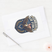 Air Force (USAF) 長方形シール (封筒)