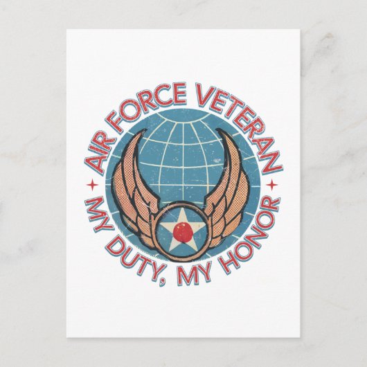 Air Force Veteran ポストカード (正面)