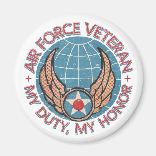 Air Force Veteran マグネット (正面)