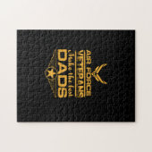 air force veterans make the best dads ジグソーパズル (横)