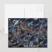 Air France : De nuit et de jour dans tous les ciel ポストカード (正面/裏面)