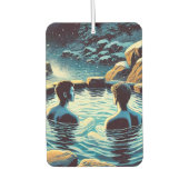 Air freshener – 温泉の若い男性 カーエアーフレッシュナー (正面)