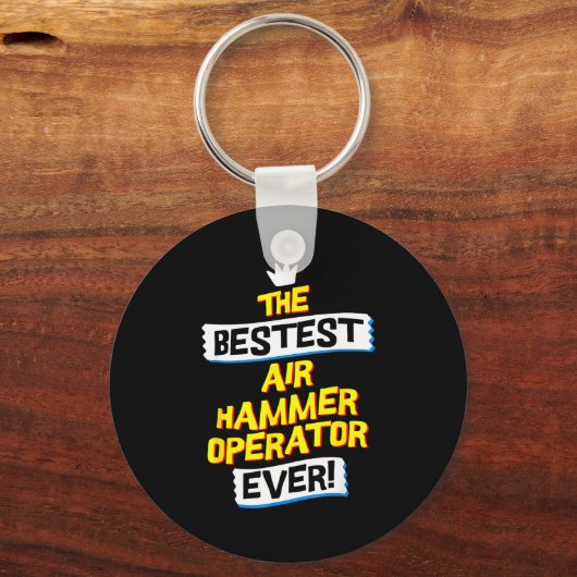 Air Hammer Operator, Funny Job Occupation  キーホルダー (正面)