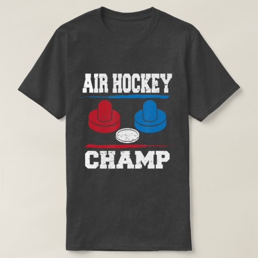 Air Hockey Champ  hockey table champion  Tシャツ (デザイン正面)