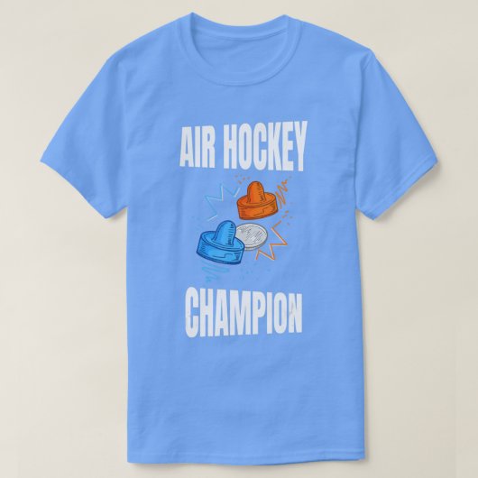 Air Hockey Champion design for Air Hockey Player Tシャツ (デザイン正面)