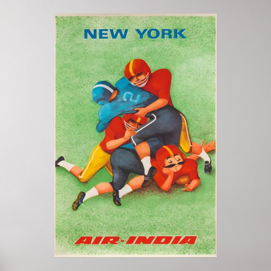 Air India - New York - Travel Poster Prints ポスター (正面)