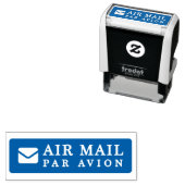 AIR MAIL PAR AVION 手紙 エアメールスタンプ mail letter セルフインキ セルフインキングスタンプ (インサイチュ)