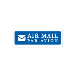 AIR MAIL PAR AVION 手紙 エアメールスタンプ mail letter セルフインキ セルフインキングスタンプ