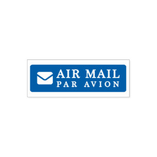 AIR MAIL PAR AVION 手紙 エアメールスタンプ mail letter セルフインキ セルフインキングスタンプ