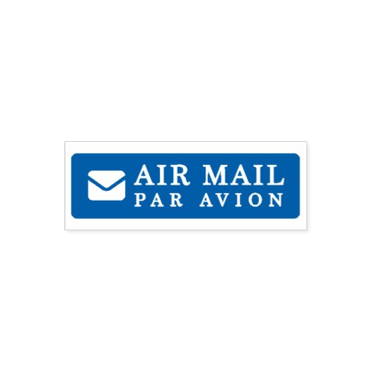 AIR MAIL PAR AVION 手紙 エアメールスタンプ mail letter セルフインキ セルフインキングスタンプ (デザイン)
