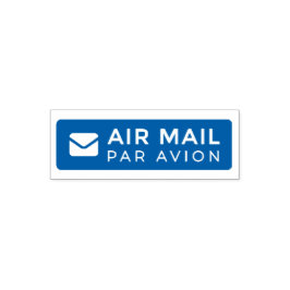 AIR MAIL PAR AVION 手紙 エアメールスタンプ mail letter セルフインキ セルフインキングスタンプ