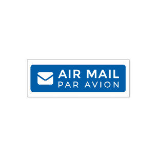 AIR MAIL PAR AVION 手紙 エアメールスタンプ mail letter セルフインキ セルフインキングスタンプ