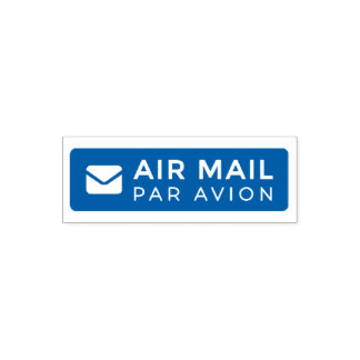AIR MAIL PAR AVION 手紙 エアメールスタンプ mail letter セルフインキ セルフインキングスタンプ
