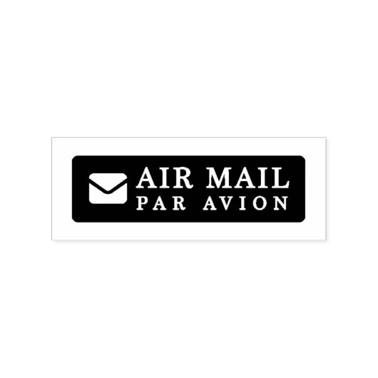 AIR MAIL PAR AVION 手紙 エアメールスタンプ mail letter ラバースタン ラバースタンプ (インプリント)
