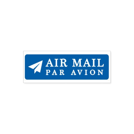 AIR MAIL PAR AVION 紙飛行機 エアメールスタンプ paper airplane セ セルフインキングスタンプ (デザイン)