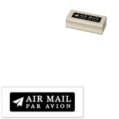 AIR MAIL PAR AVION 紙飛行機 エアメールスタンプ paper airplane ラ ラバースタンプ (押印)
