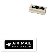 AIR MAIL PAR AVION 紙飛行機 エアメールスタンプ paper airplane ラ ラバースタンプ (押印)