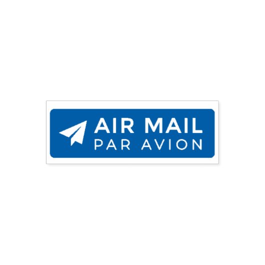AIR MAIL PAR AVION 紙飛行機 エアメールスタンプ paper airplane o セルフインキングスタンプ (デザイン)