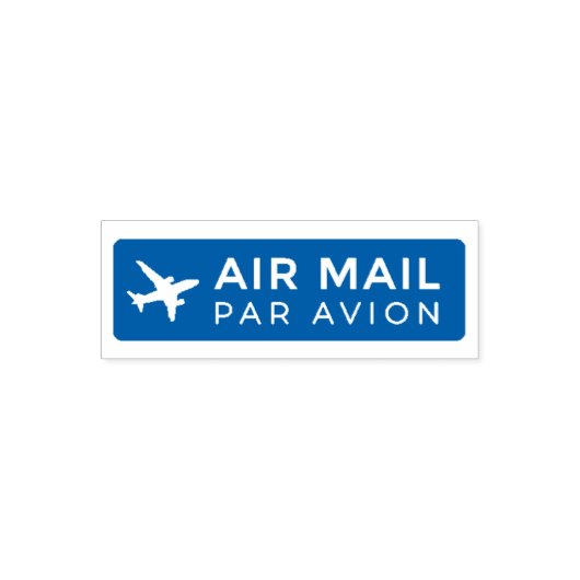 AIR MAIL PAR AVION 飛行機 エアメールスタンプ airplane セルフインキング セルフインキングスタンプ (デザイン)