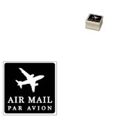 AIR MAIL PAR AVION 飛行機 エアメールスタンプ airplane ラバースタンプ (押印)