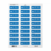 AIR MAIL PAR AVION 鳥 エアメールシール bird birds ラベル (フルシート)