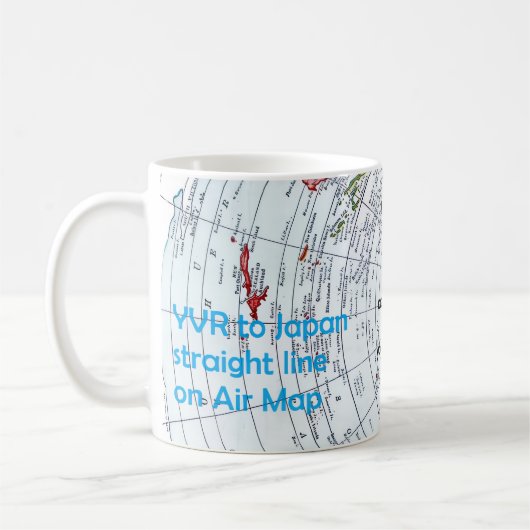 Air Map コーヒーマグカップ (左)