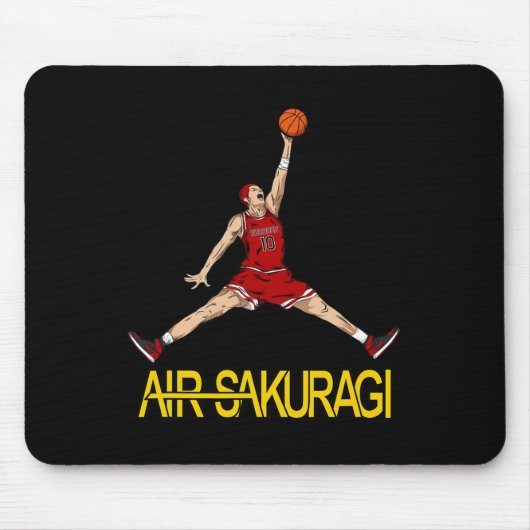 Air Sakuragi Anime Style Bysketbyll Design マウスパッド (正面)