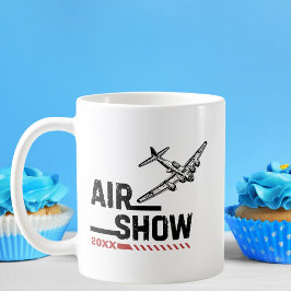 AIR SHOW B-17 第二次世界大戦 ビンテージ航空機 カスタム年 コーヒーマグカップ