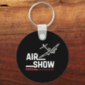 AIR SHOW B-17 WWIIヴィンテージ飛行機年カスタム間 キーホルダー (正面)