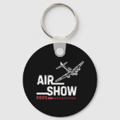 AIR SHOW B-17 WWIIヴィンテージ飛行機年カスタム間 キーホルダー (裏面)