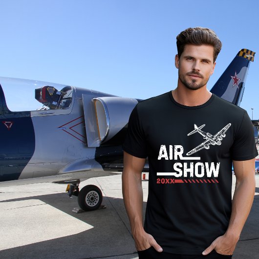 AIR SHOW B-17 WWIIヴィンテージ飛行機年カスタム間 Tシャツ