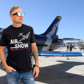 AIR SHOW B-17 WWIIヴィンテージ飛行機年カスタム間 Tシャツ