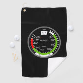Air Speed Pilot Aviation Geek ゴルフタオル (インサイチュ)