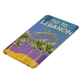 Air To Lebanon Vintage Travelポスター マグネット (左側)