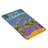 Air To Lebanon Vintage Travelポスター マグネット (右側)