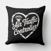 Air Traffic Controller Rainbow Heart クッション (正面)