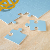 Air Veronaイタリアのレトロな旅行ポスター。 ジグソーパズル (側面)